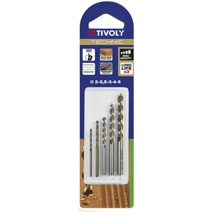 Comparateur de prix : Tivoly Coffret de 5 forets technic bois, Diam.2 à 5 mm TIVOLY