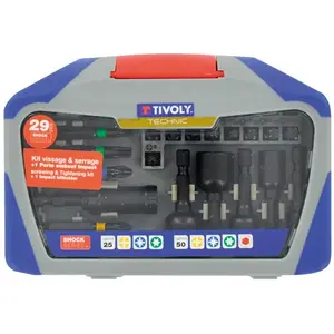 Embouts de vissage - Coffret de 29 pièces - Jeux mixte - Tivoly pas cher