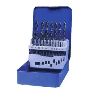 Comparateur de prix : Tivoly - Coffret 19 forets hss laminés queue cylindrique série courte