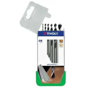 Comparateur de prix : Tivoly - Coffret 6 forets bois 3 pointes gradués slr ø 2 à 8mm