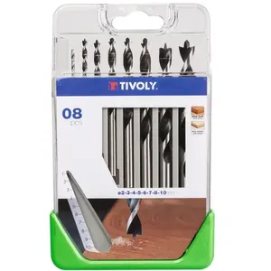 Comparateur de prix : Tivoly 10863870014 Coffret Clipster C11 8 Meches Bois 3 Pointes Slr, C...