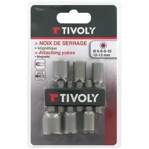 Noix de serrage 6 pans magnétiques TIVOLY 11501920001 Lot 6 pièces pas cher