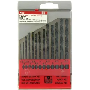Tivoly - Coffret forets métaux précy hss standard 13 forets 1,5 à 6,5