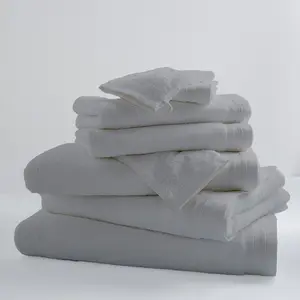 Drap de bain uni et coloré coton fleur de sel 150x100