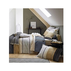 Taie d'oreiller percale Marlow Acier TRADILINGE-- pas cher