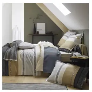 Tradilinge Housse de couette Marlow (200x200 cm - Beige) pas cher