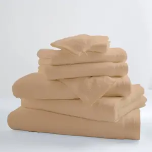 Lot de 6 gants de toilette coton peigné Douceur TRADILINGE Coton pas cher