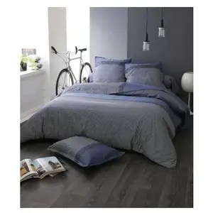 Housse De Couette Unie 280x240 Cm Linnea – 100% Coton Longueurs Fibres, Qualité Alto Chamois, Fabrication Française, Easycare