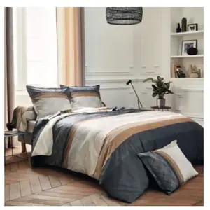 Tradilinge Housse de couette au style graphique (240x220 cm - Noir) pas cher