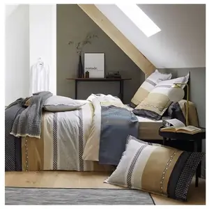 Comparateur de prix : Drap housse percale Marlow Acier TRADILINGE-140 x 190 cm-