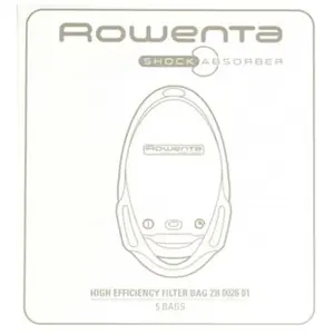 Comparateur de prix : Rowenta ZR002601 - Kit de sacs - pour aspirateur - pour Shock Absorber RO5031