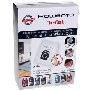 Comparateur de prix : ROWENTA - Lot de 4 sacs pour Aspirateur ZR200720 - Type : Hygien +