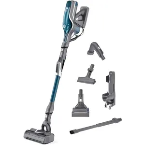 Comparateur de prix : Aspirateur balai sans fil Rowenta Air Force Flex AF760 Gris et Bleu
