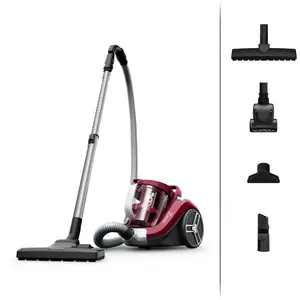 Aspirateur sans sac 900w 75db rouge RO4B63EA ROWENTA pas cher