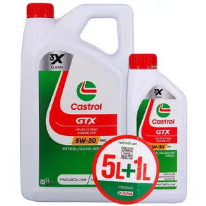 Comparateur de prix : Huile Moteur - CASTROL GTX - 5W-30 RN17 - 5L+1L - 057086