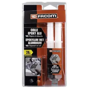 FACOM Colle epoxy - Seringue bi-composant avec bouchon - 28g pas cher