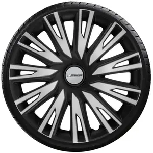 Comparateur de prix : 4 Enjoliveurs Michelin 15 Pouces Nvscop Noir/argent