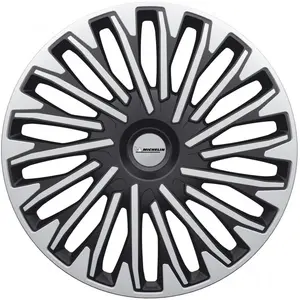 MICHELIN Enjoliveur quantité : 4, Argent / Noir (Ref: 009029) pas cher