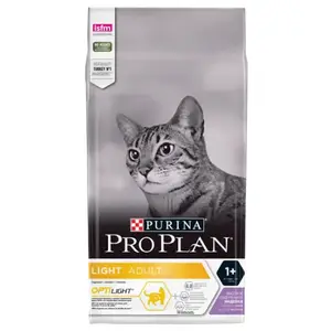 Comparateur de prix : Purina pro plan chat light adult croquettes optilight riche en dinde 3kg