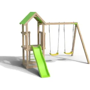 Comparateur de prix : Aire de jeux en bois EASY XPERIENCE TRIGANO - 6 enfants