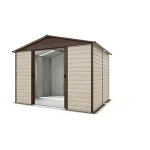 Yardmaster - abri de jardin métal beige et marron 7,18m² - 108tbsl TU pas cher