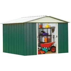 M&s - Abri de jardin métal vert Yardmaster 8,12 m² + kit d'ancrage pas cher