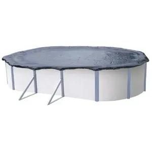 trigano Bâche d'hivernage pour piscine ovale de 7,60 x 4,55 m à 8,05 x 5 m