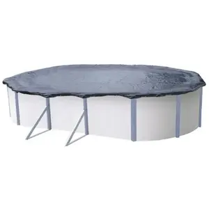 trigano Bâche d'hiver pour piscine de 10.05x5.5 à 10.25x5.65 m Jardin c0143 pas cher