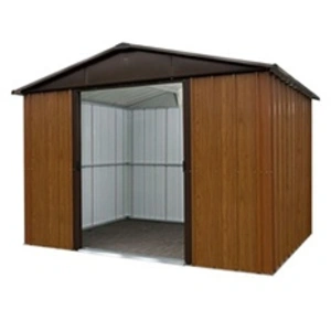 Yardmaster - Abri de jardin métal aspect bois 5,3 m² + kit d'ancrage pas cher