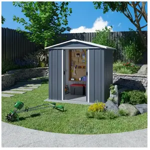 Abri de jardin en métal 65AEYZ - 2,20m2 - anthracite - YARDMASTER pas cher