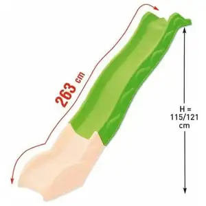 Comparateur de prix : trigano Partie haute de glissière toboggan 2,63 m - Module de remplacement