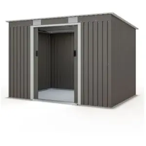 Abri de jardin métal toit plat 4,29 m2 Trigano + kit d'ancrage pas cher