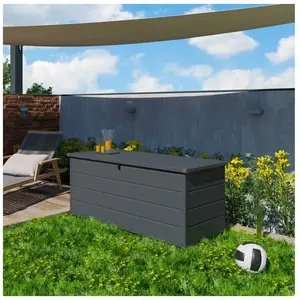 Trigano - Coffre de jardin résine anthracite 780 l pas cher
