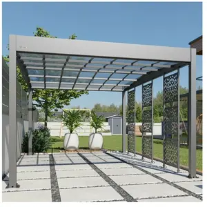 Carport aluminium Trigano - LIBECCIO + 3 claustras - 16 m²Vendu parcdiscount