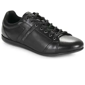 Redskins - Baskets Redskins En Cuir Noires Et à Lacets Plats - Noires - Taille 43 43 pas cher