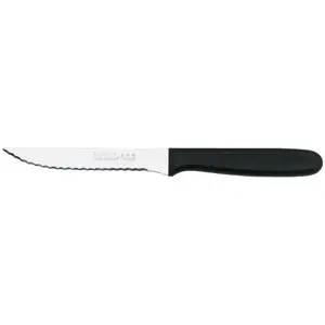Couteau à steak manche noir - Nogent - Noir - Inox pas cher