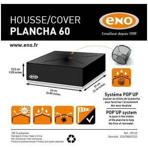 Comparateur de prix : ENO Housse pour plancha 60 en PVC enduit