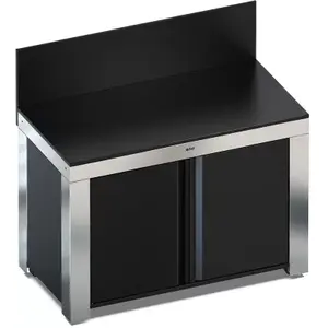 Meuble de Cuisine pour Plancha 120 x 60 cm Félix en Inox ENO  Métal pas cher