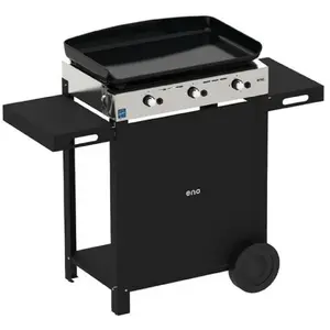 Comparateur de prix : Plancha à gaz sur chariot Initial 65 en inox 3 brûleurs - 6,3 kW - ENO