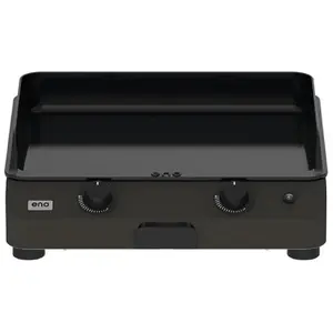 Comparateur de prix : Plancha Eno Fusion 60 Gaz 2 brûleurs 5000 W Noir et Inox