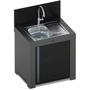 Comparateur de prix : Meuble de cuisine extérieure ENO MODULO avec egouttoir Gris cargo P