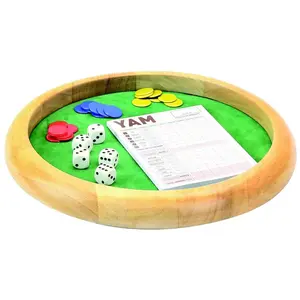 Comparateur de prix : L'Arbre à jouer Jeujura Jeu De Societe Piste De Des En Bois - 35 Cm