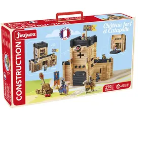 Comparateur de prix : Jeujura Jeu De Construction Château Fort Et Catapulte - 270 P