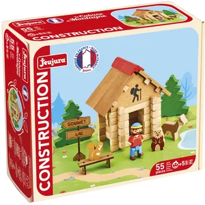 Jeujura Jeu De Construction La Cabane De Montagne - 55 Pieces pas cher