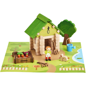 Jeujura Jeu De Construction La Cabane Du Jardinier - 60 Pieces pas cher