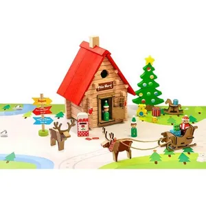Comparateur de prix : Jeu De Construction Le Chalet De Noël - 90 Pièces Jeujura - La Boite