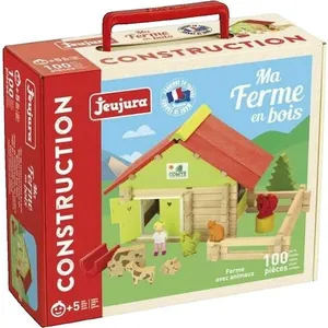 JEUJURA Ferme avec animaux - 100 pièces pas cher