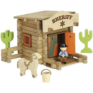 Jeujura - 8066- Jeux de Construction-Far West - Sherif - 80 Pieces pas cher
