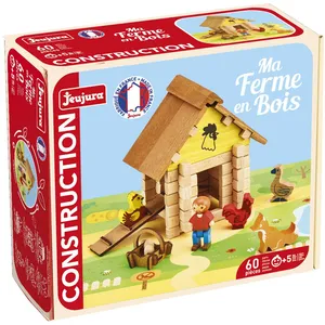 JeuJura - Jouet en bois - La Ferme - 135 Pieces pas cher