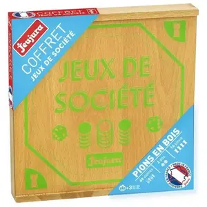 Comparateur de prix : Jeujura Jeu De Societe Coffret De Jeux - Plateaux En Bois